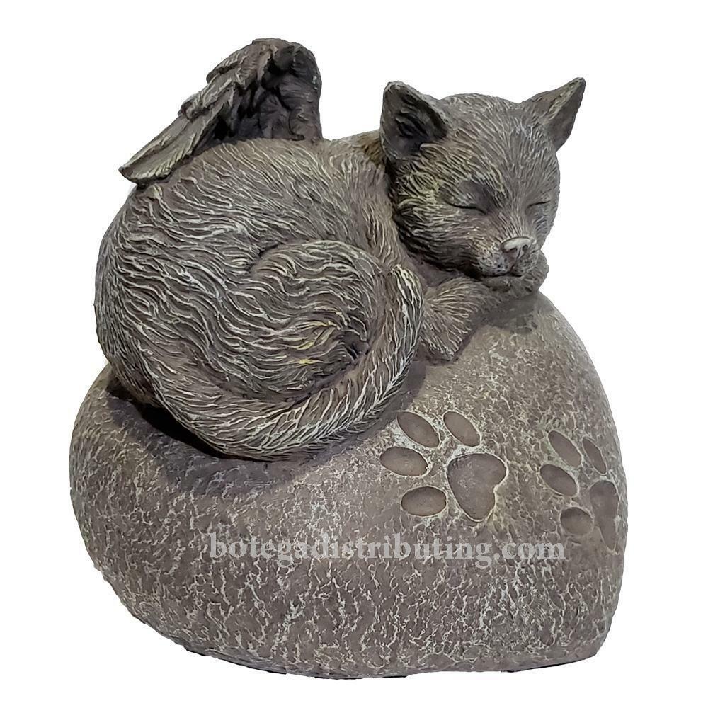 Angel Cat Urn for Cremation Ashes Statue Pet Memorial Figurine