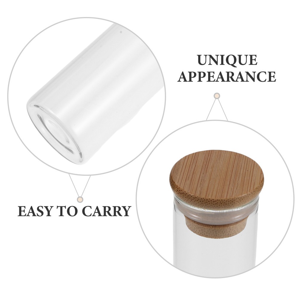4 Pcs Pet Memorial Bottle Keepsake Memory Jar Glass Vial for Fur