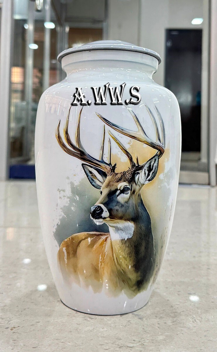 Cremation Urn Memorial Jar Pot Container | Full Size Urn for Funeral Ashes