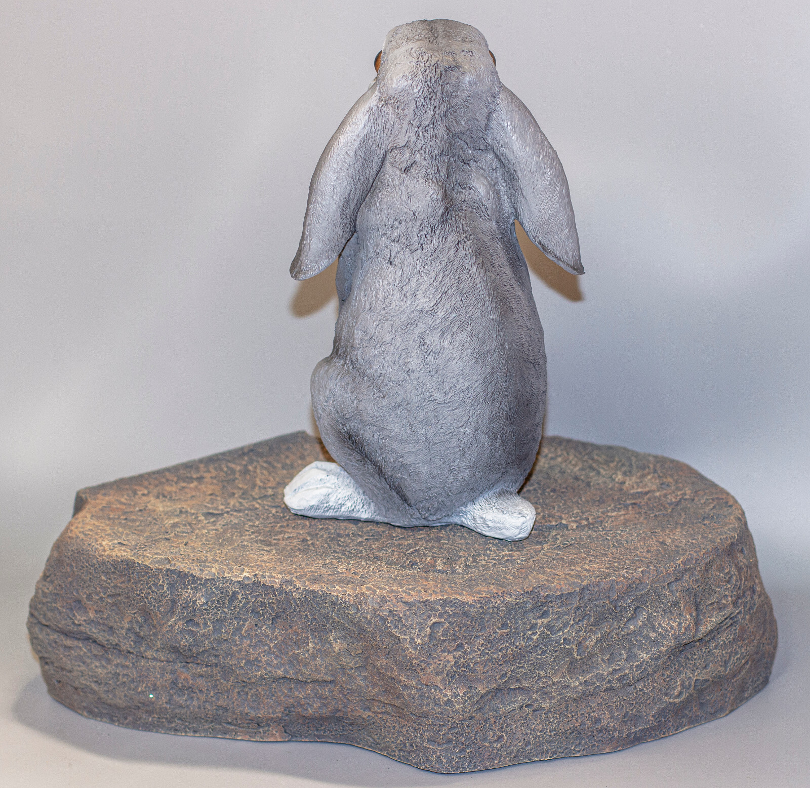 Lop Eared Rabbit Memorial Stone Pet Cremation Urn Bunny Ash Grave Marker Plaque