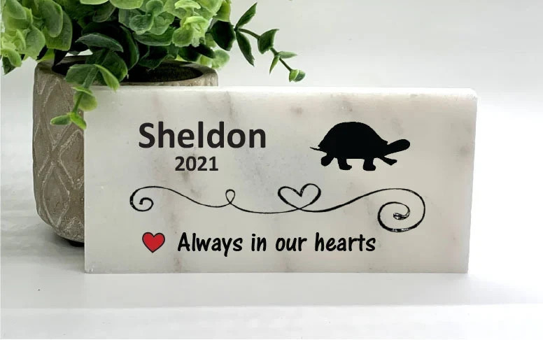 Turtle Memorial – Personalized Pet Memorial Stone – Turtle Loss sympathy Gift