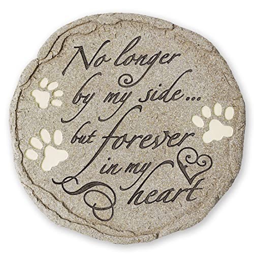 Pet Memorial Stone – No Longer By My Side But Forever In My Heart, Rainbow