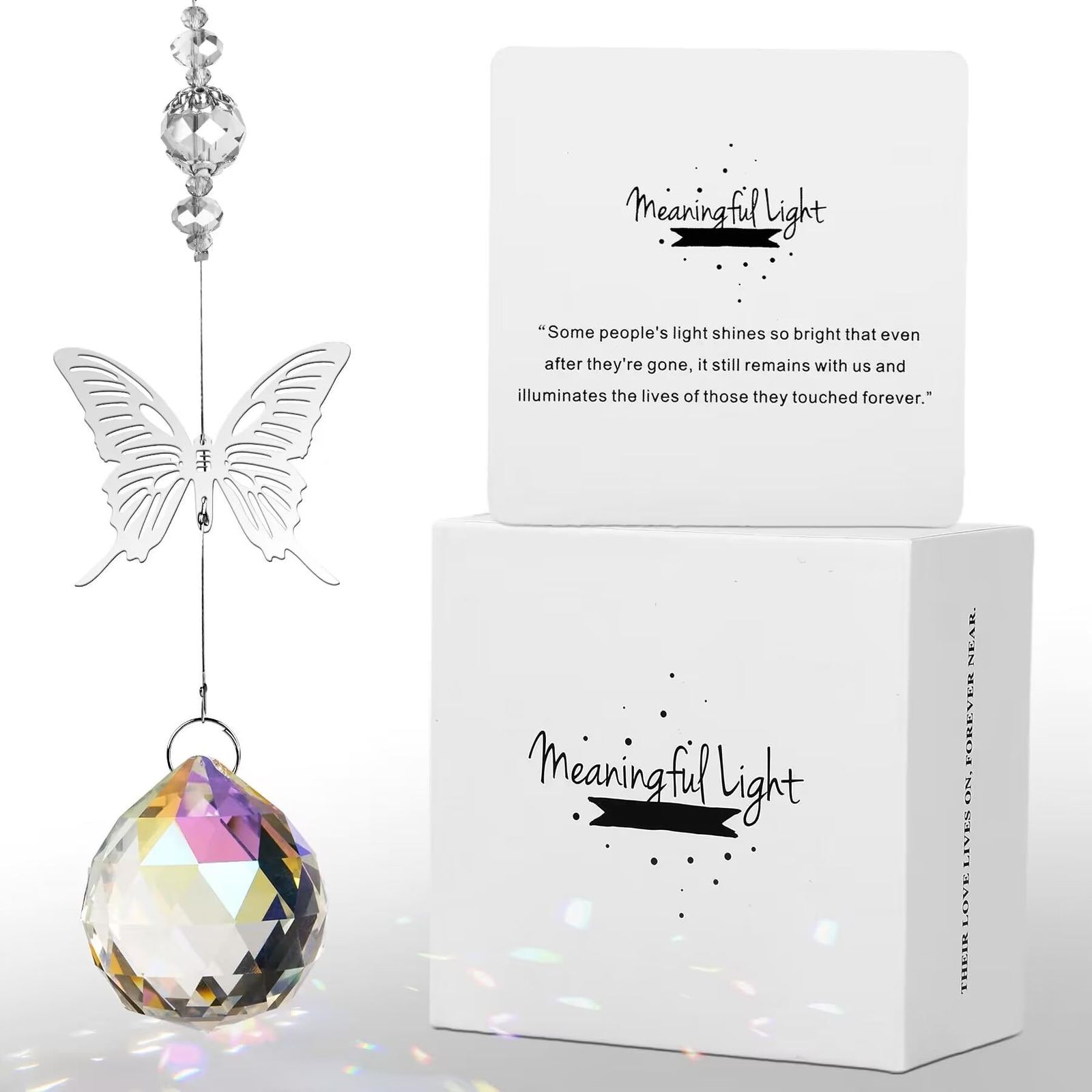 Modern Memorial Gifts: Unique Bereavement Ideas – 40mm Crystal Ball Suncatche…