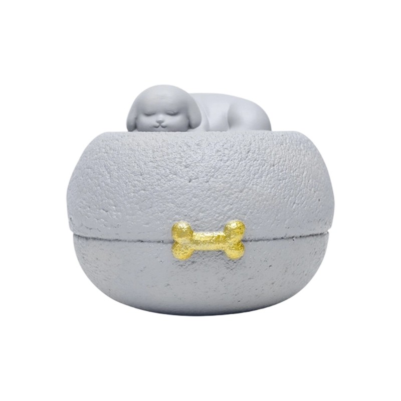 Elegant Pet Memorial Urn For Dog Cats Ashes Storage Resin Keepsakes Container