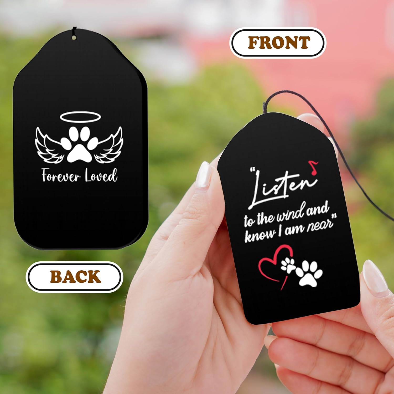 Dog Memorial Gifts for Loss of Dog, Wind Chimes for Outside, Pet Loss Sympathy G