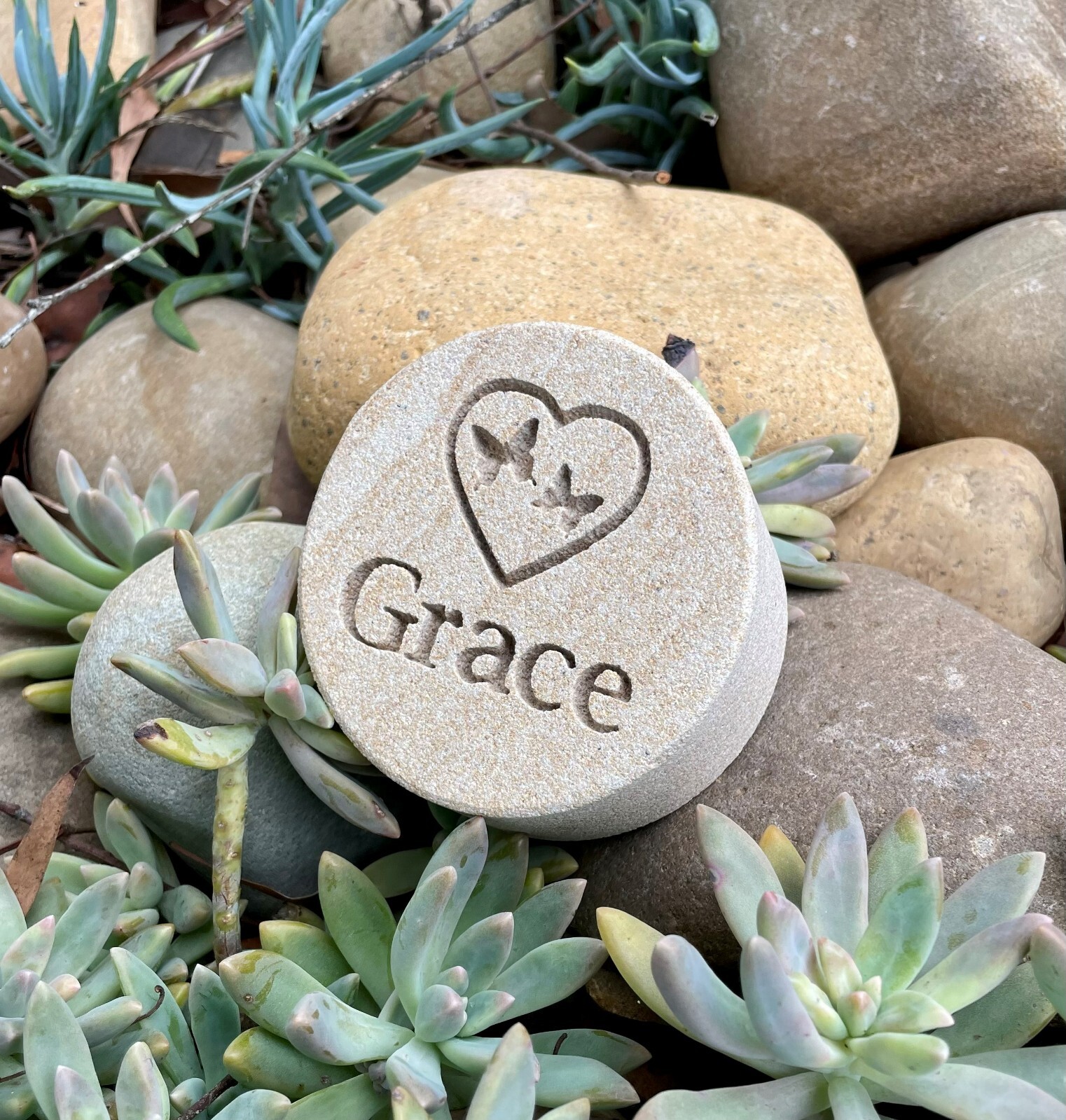 Memorial Keepsake – Personalised Sand stone