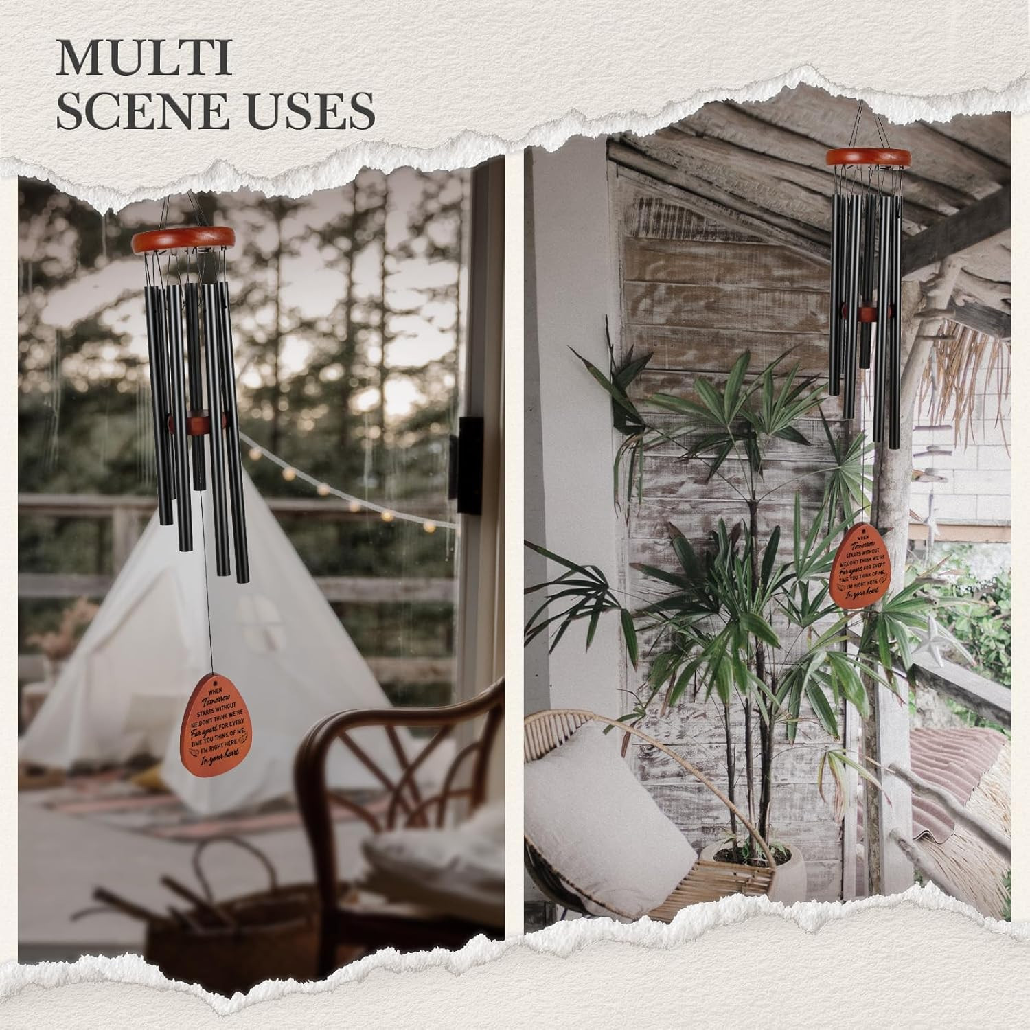 Pet Memorial Gifts for Dogs, Dog Memorial Wind Chimes, Loss of Dog Sympathy Gift
