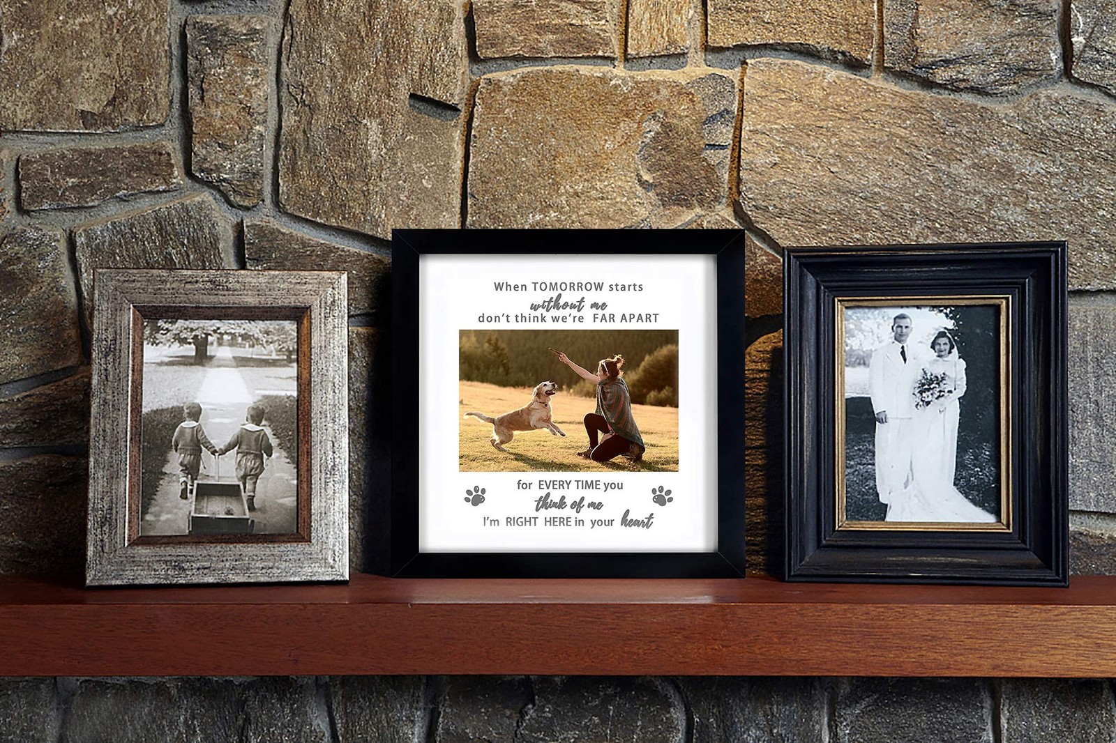 Memorial Picture Frame for Pet Loss Gift – Remembrance Frame for Dog or Cat w…