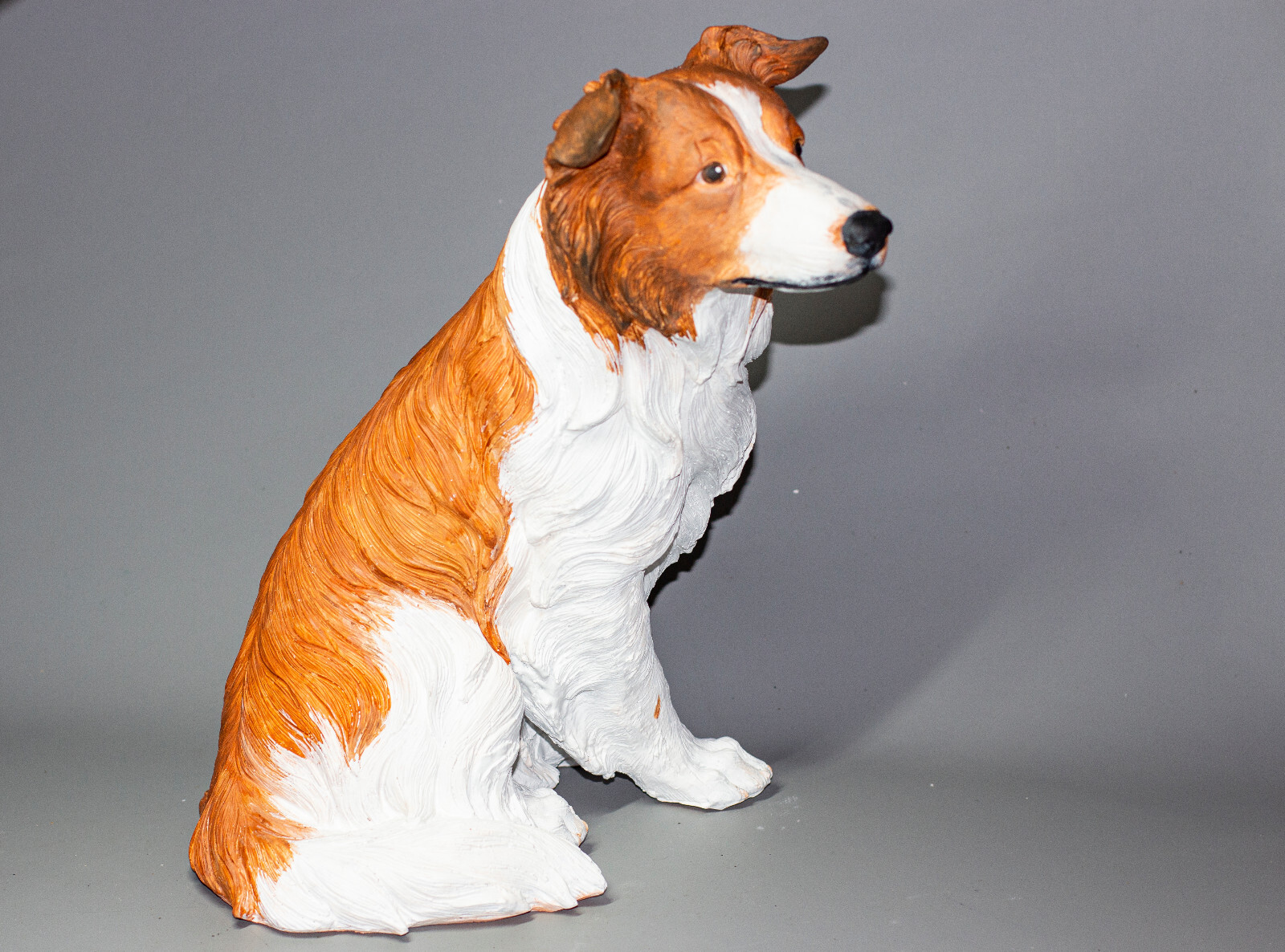 Unique Urn Dog Ashes Border Collie Memorial Statue Pet Grave Decor Figure Animal