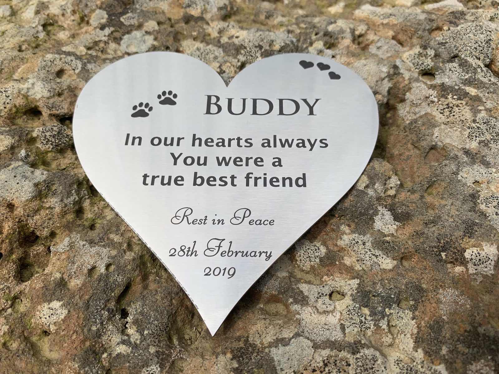 Heart Memorial – Stainless Steel