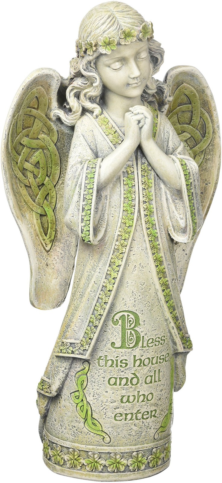 Joseph’s Studio by Roman, 14.5″ H Celtic Angel Garden Statue, Outdoor Décor