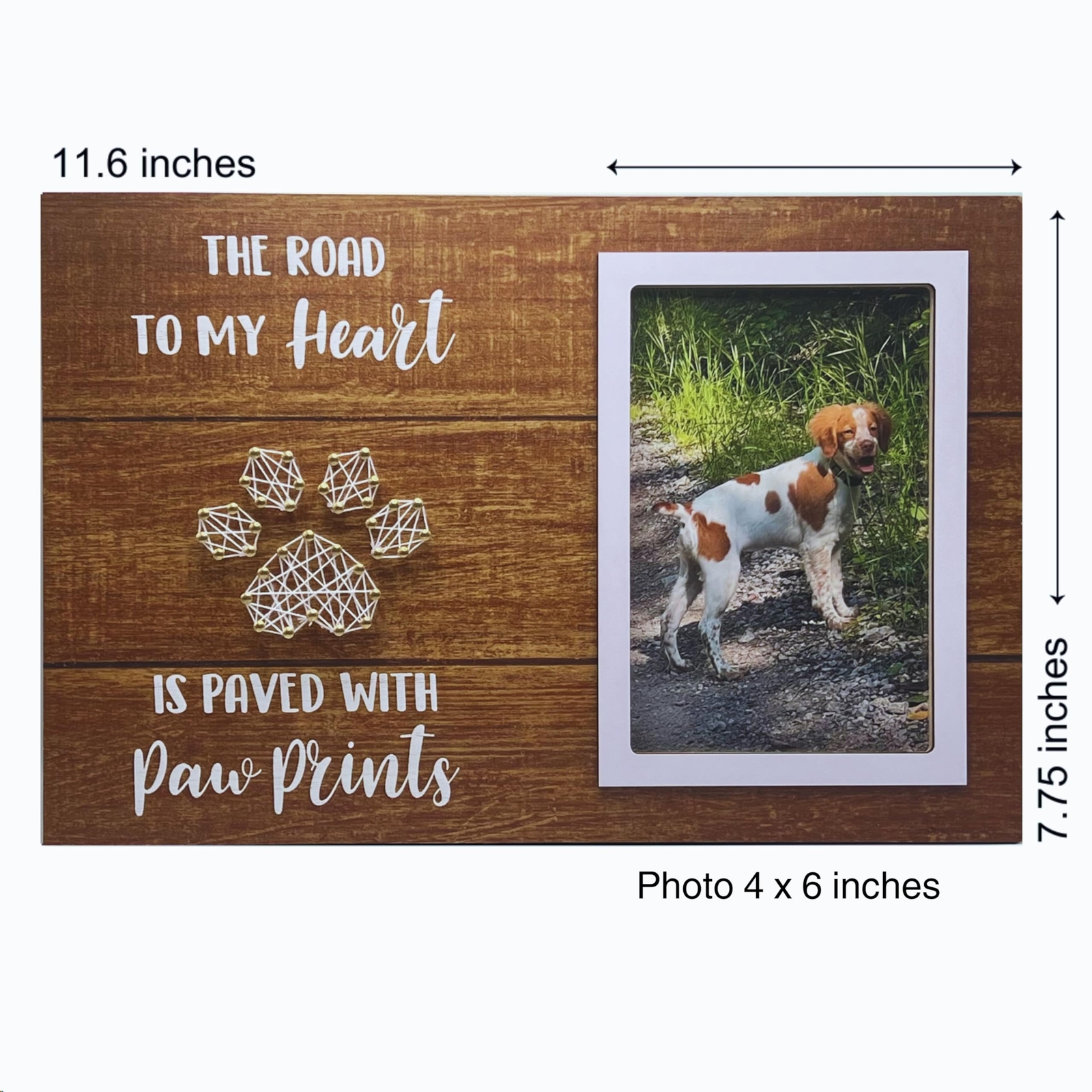 Dog Picture Frame for 4×6 Photo – Pet Memorial Gifts – Dog Memorial Gift