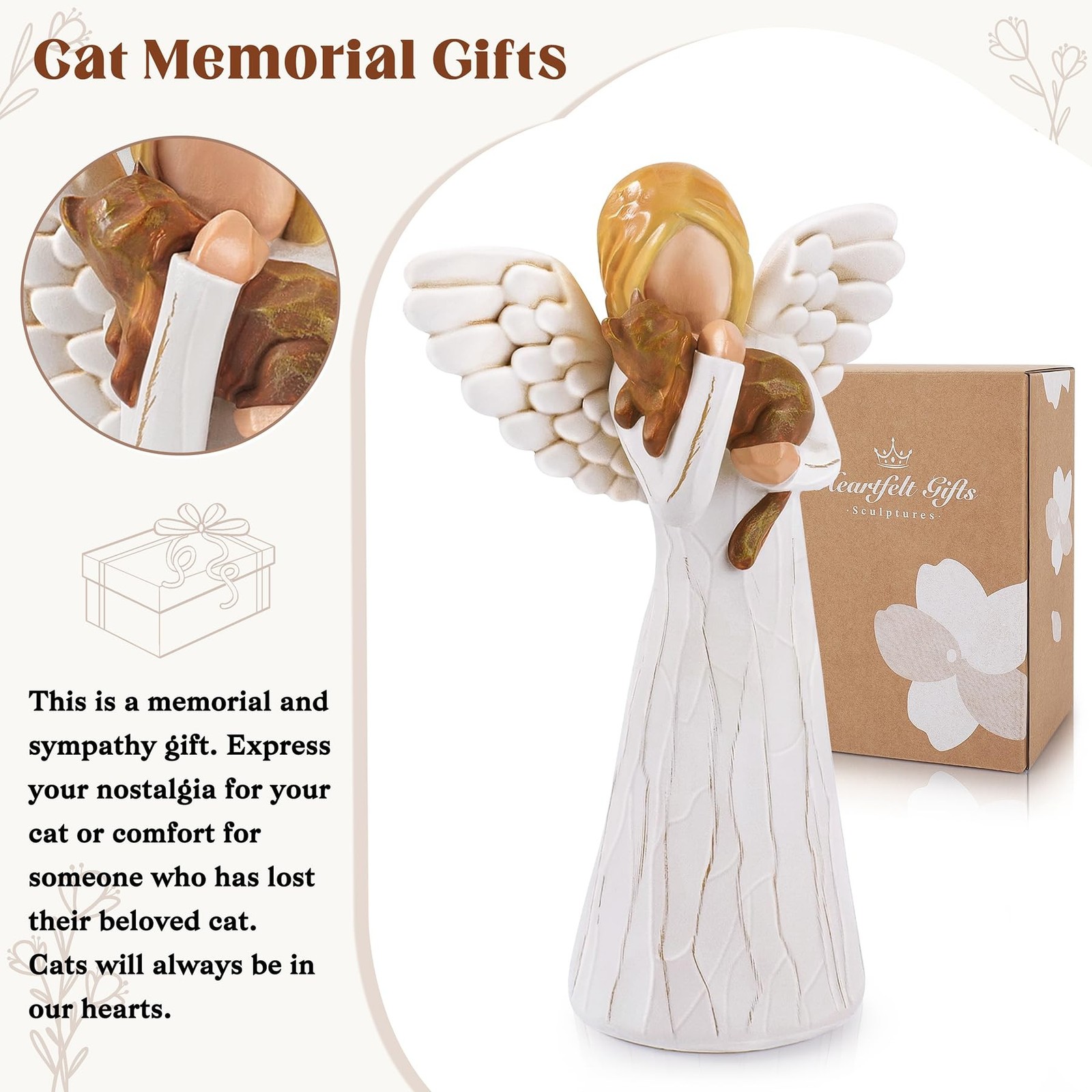 Cats Memorial Gift for Loss of Cat, Pet Memorial Gifts for Cats, Pet Loss Sym…