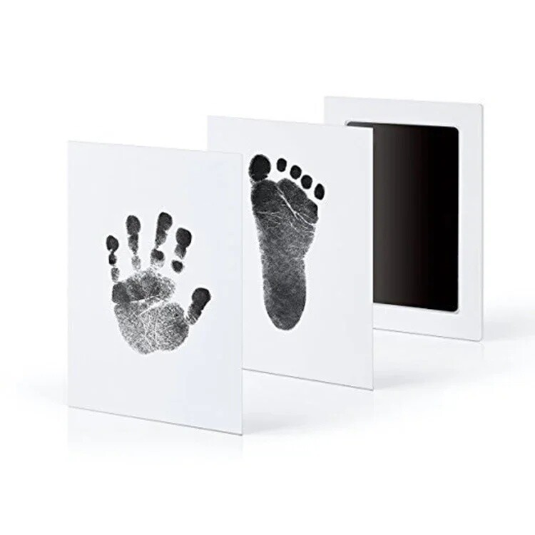 With A Photo Frame Dog Cat Baby Handprint Footprint Pad Paw Print Ink Kit Pad