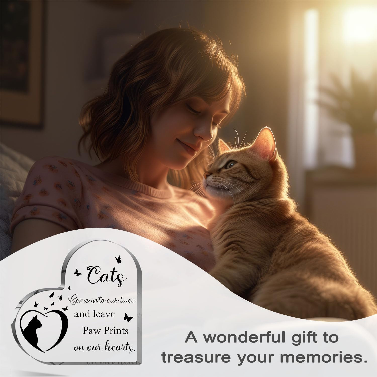 Cat Bereavement Gifts, Cat Remembrance Gift, Cat Loss Gifts, Memory of Cat, Pass