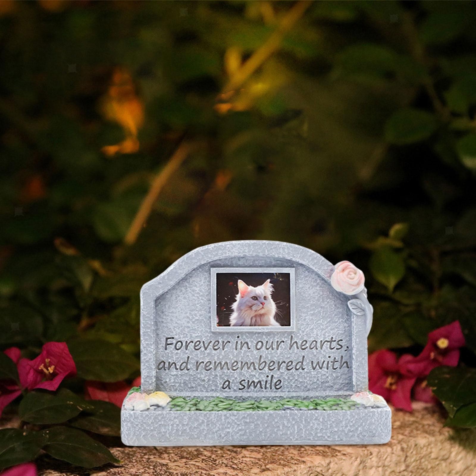 Monument for Memorial Pet Pet Tombstone Statue Loss of Pet Gift Cat Memorial