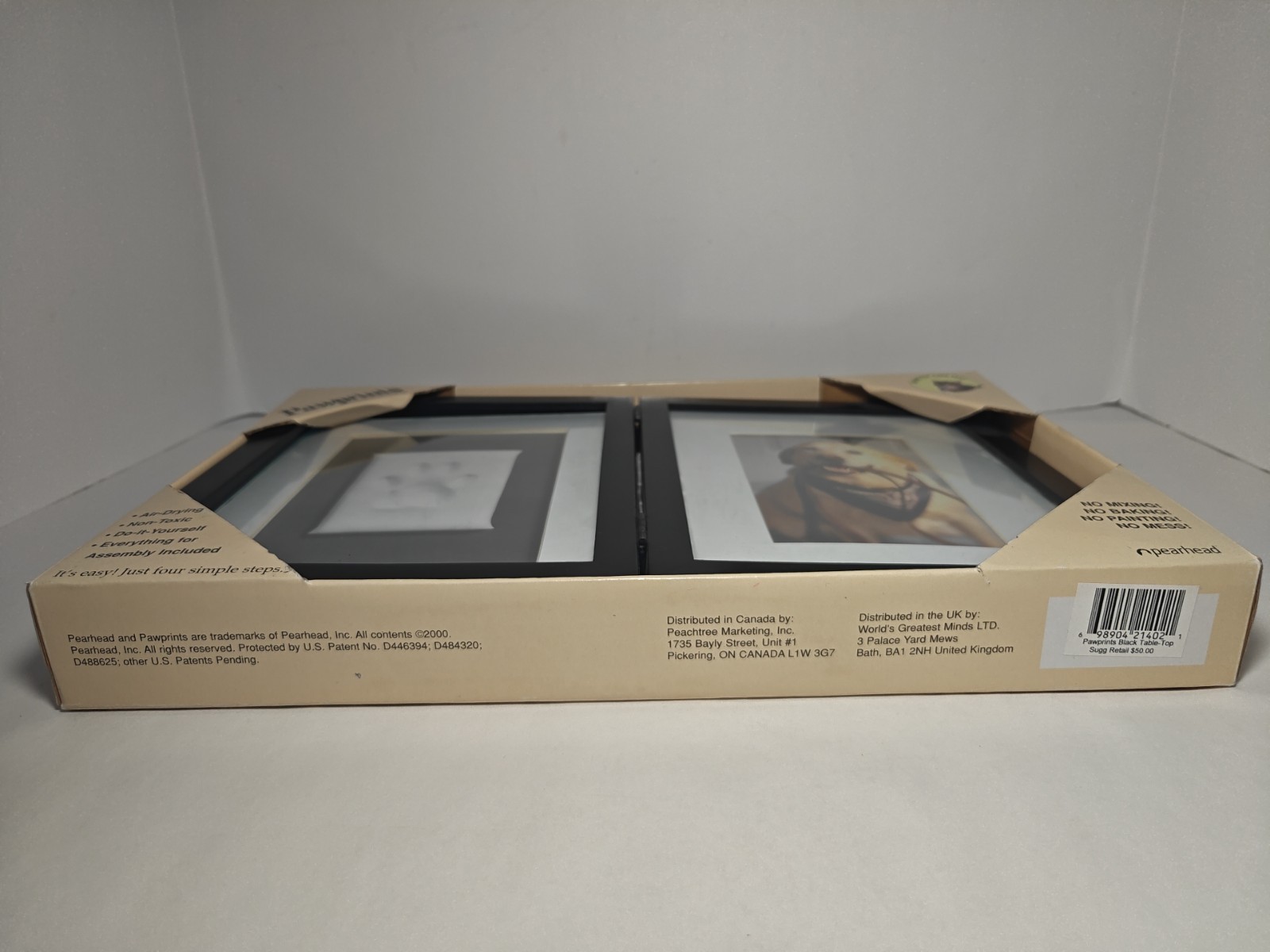 Pearhead Pawprints Pet Photo Frame with Imprint Kit for Cats and Dogs 4×6/5×7 📷