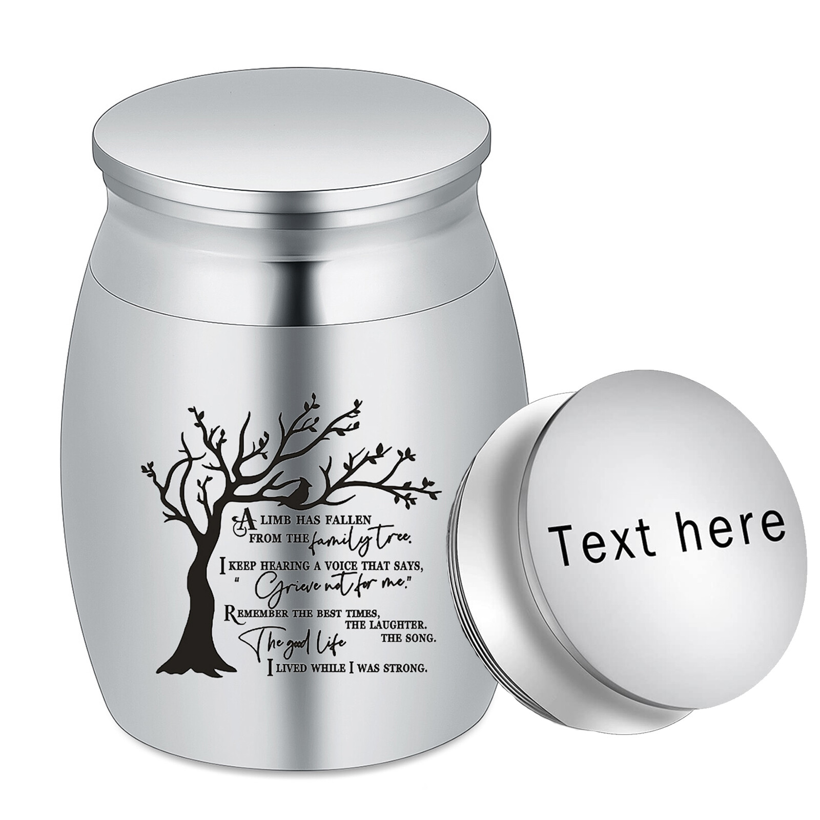 Small Keepsake Urns for Human / Pet Ashes 1.57 Inch Mini Cremation Urn for Ashes