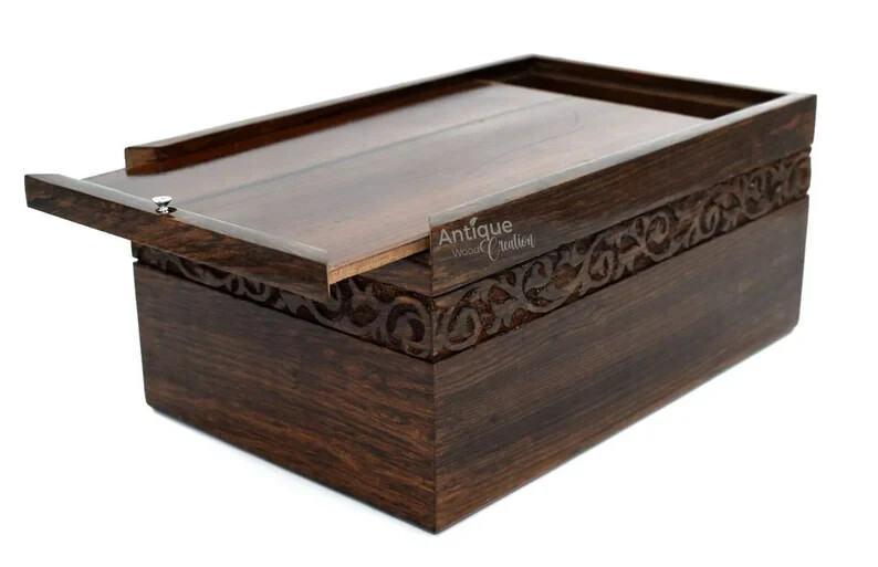 Cremation Urn Box Wooden Funeral Box Cremation Wood Urn Rosewood Cremation Urn