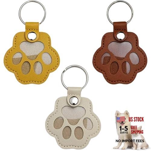 Cat Dog Hair Storage Keychain, Pet Hair Keychain, Fur Brown+white+yellow
