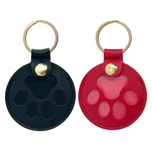 Personalized Pet Hair Keepsake Box for Dog, Pet Hair Storage Black & Red Paw