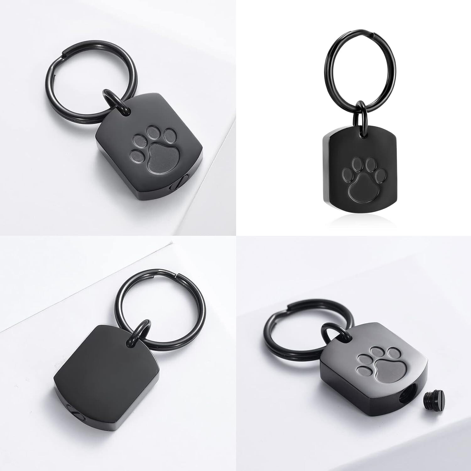 Cremation Jewelry Stainless Steel Small Urn Necklace Pet Memorial Keepsake Pe…