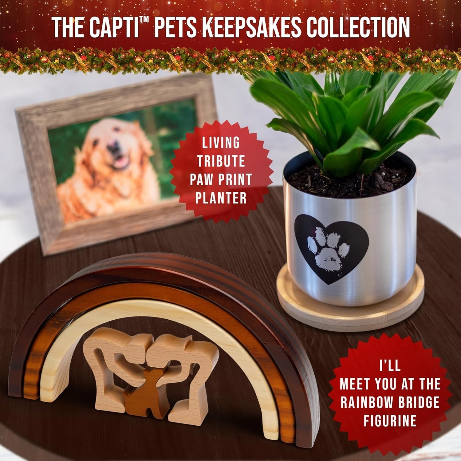 Rainbow Bridge Dog Memorial Gift – Unique, Handcrafted Pet Sympathetic Keepsake