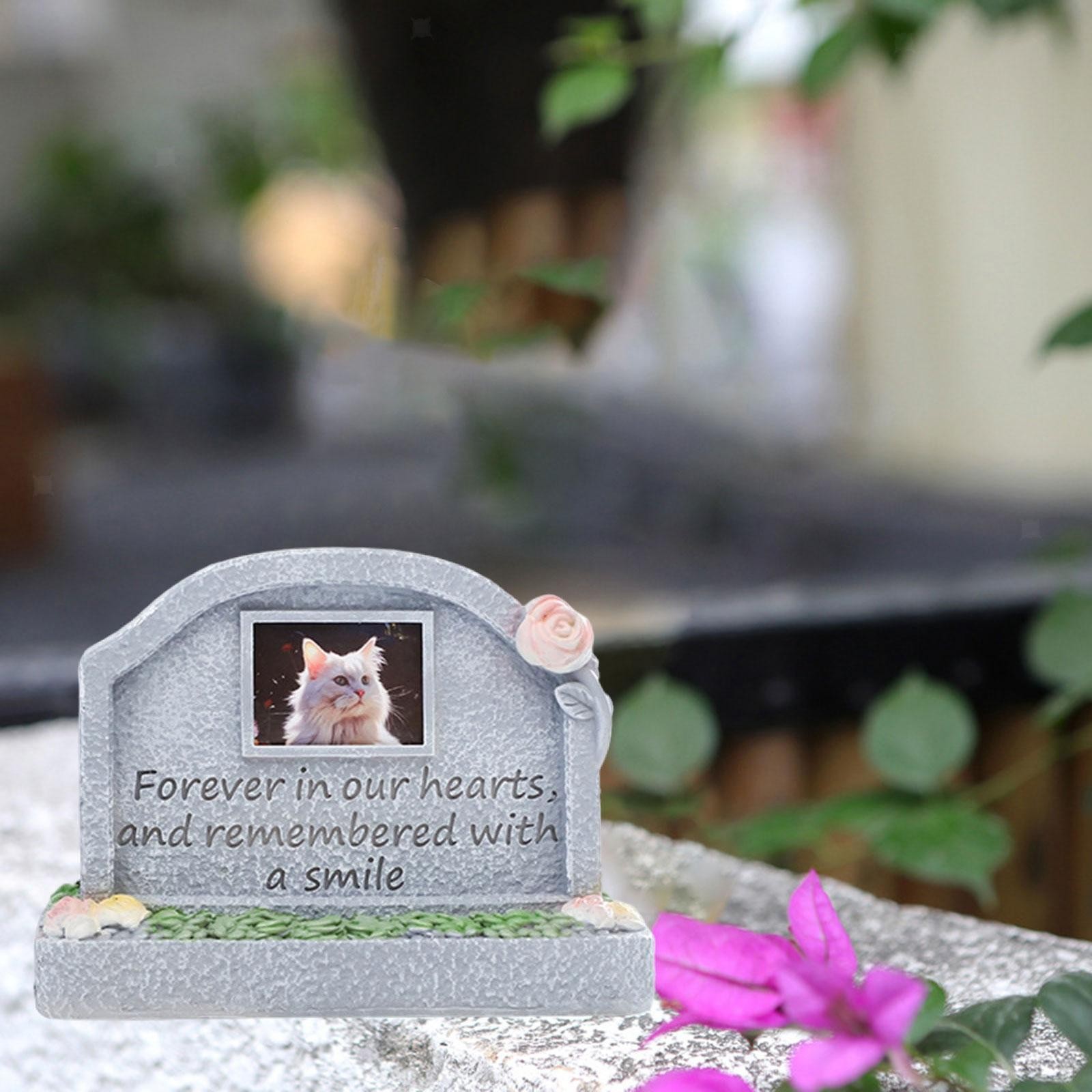 Monument for Memorial Pet Pet Tombstone Statue Loss of Pet Gift Cat Memorial