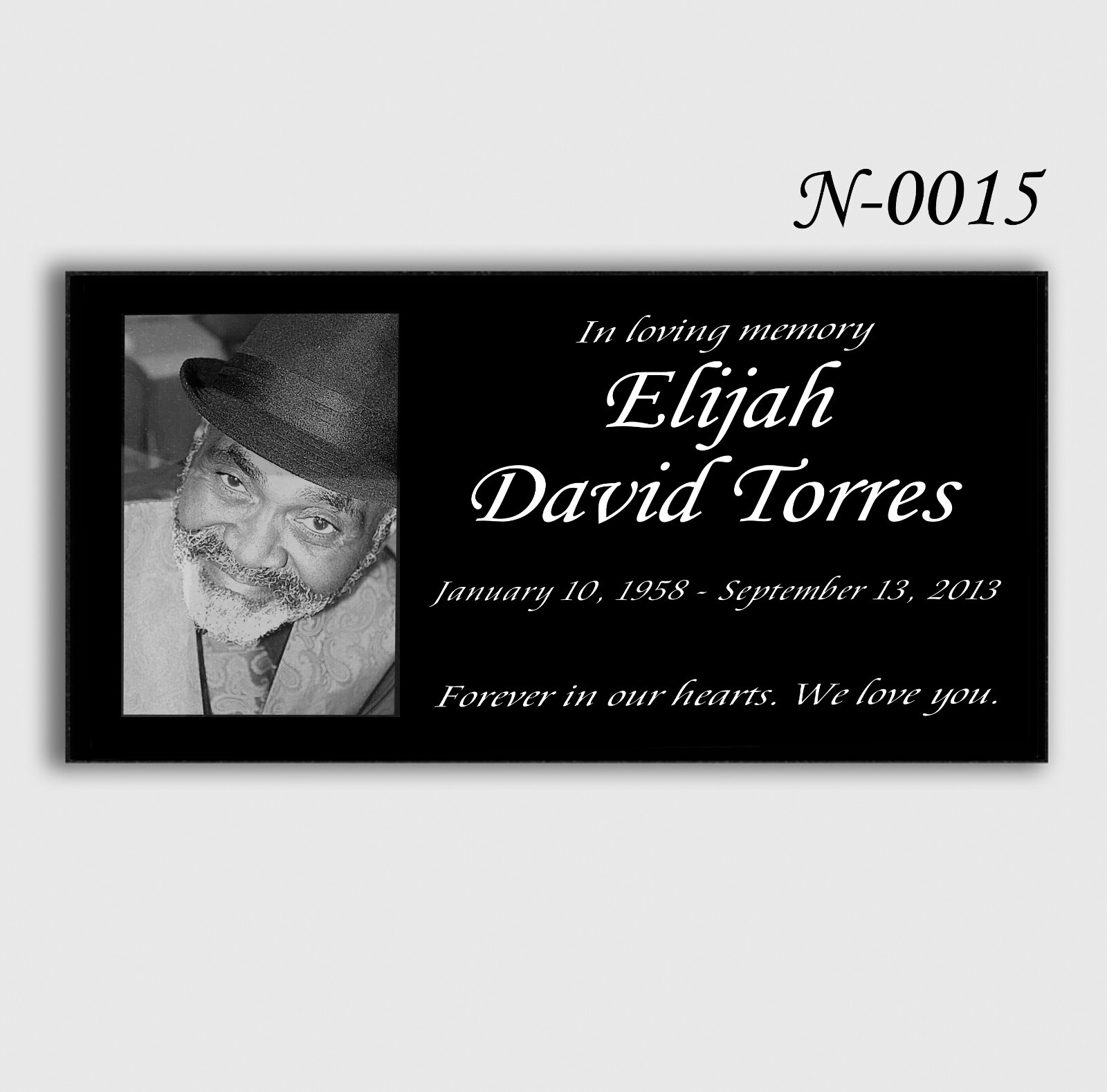 16″х8″х3″ inch Large Pet Headstone  Diamond Engraved on the Grave Marker Granite