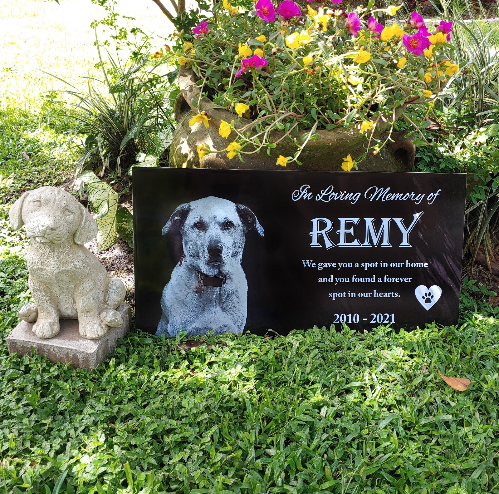 6×4 Memorial for Dog, cat, horse, chicken