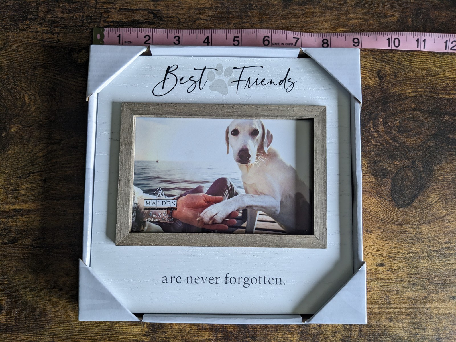 Puppy Dog Best Friend Memorial Photo Frame 4×6 Print Pet White New In Package