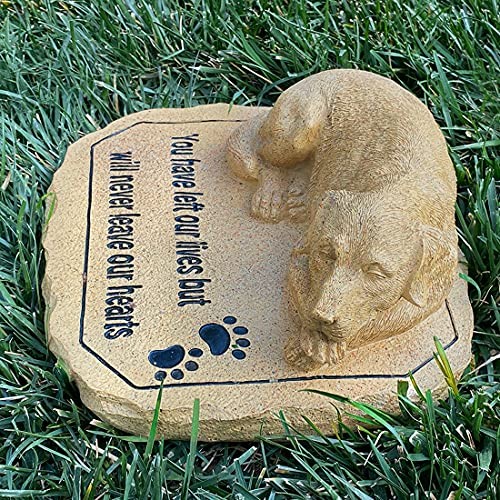 Pet Memorial Stone – Cat or Grave Marker – Durable Waterproof Garden Dog