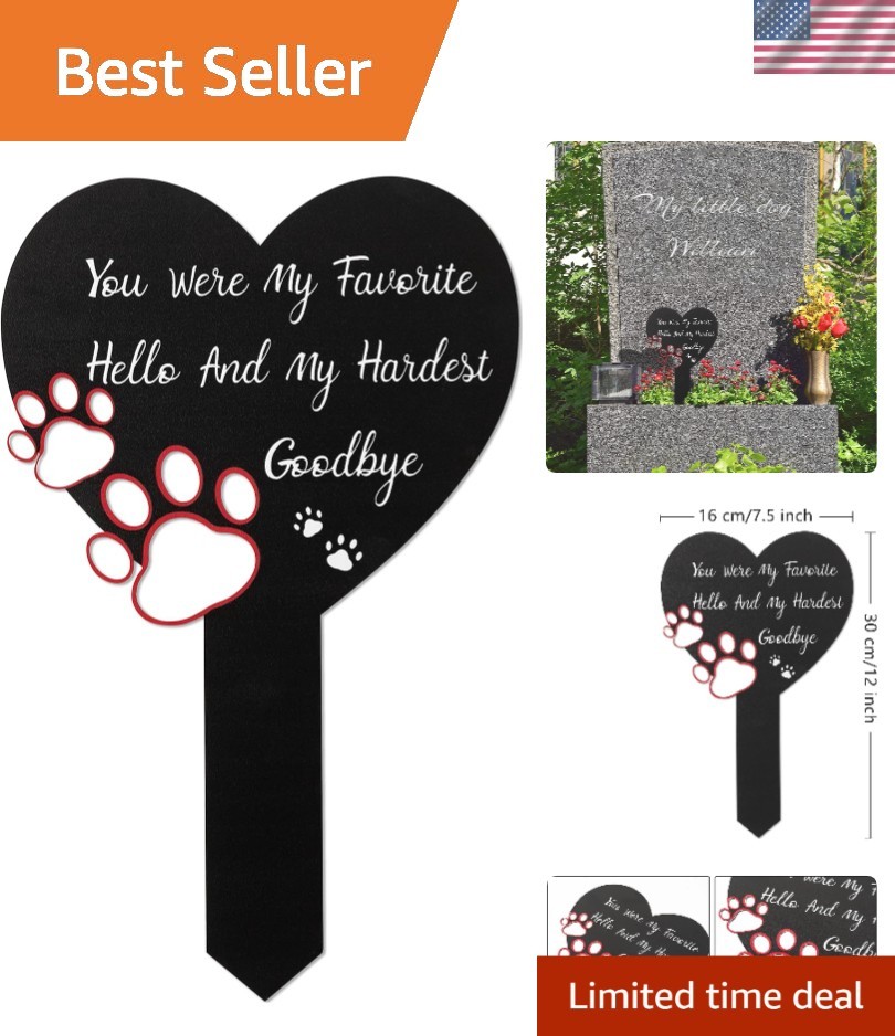Pet Memorial Graves Markers for Dogs Cats, Pet Cemetery Headstones Decoration…
