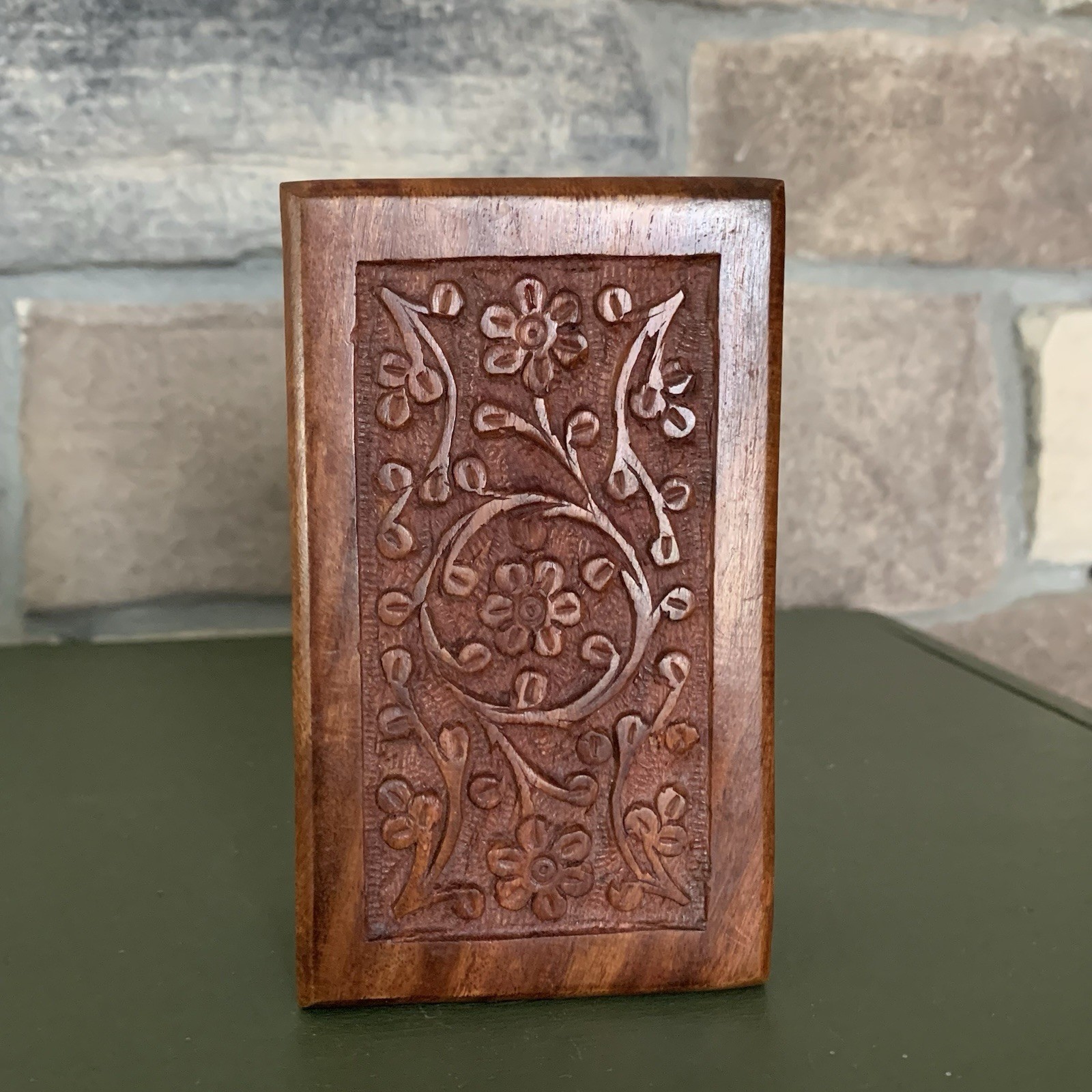 Small Wooden Memorial Keepsake Urn Box Cremated Remains of Pets/Cat/Dog 5”