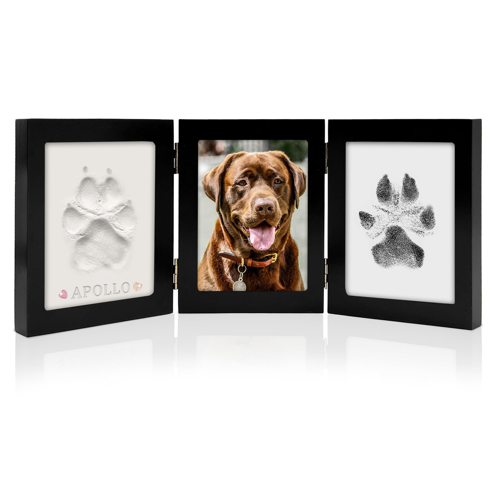 MYPAWLETS Ink&Clay Paw Print Kit Keepsake,Inkless Ink Pad & Soft Clay for Dog…