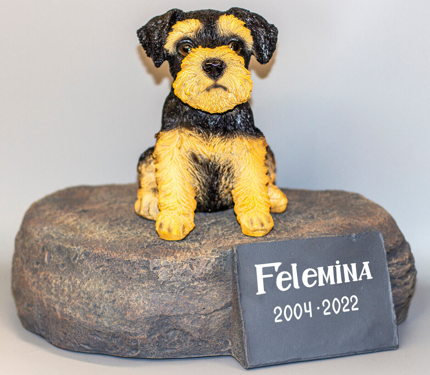 Airedale Terrier Urn Pet Memorial Stone Plaque Cremation Dog Statue Grave Marker