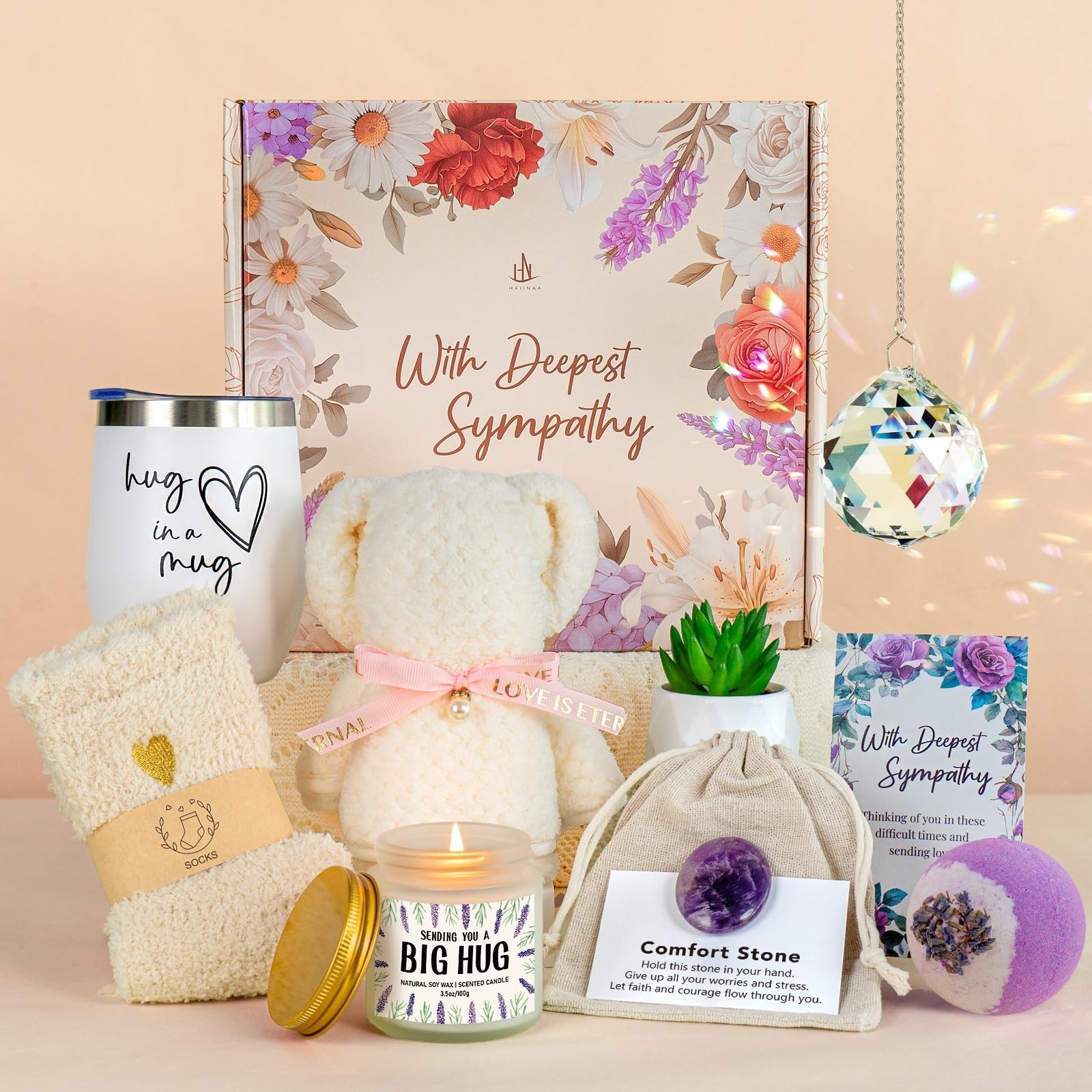 Sympathy Gift Basket – Bereavement Gifts for Loss of Loved One – Mom, Dad – T…