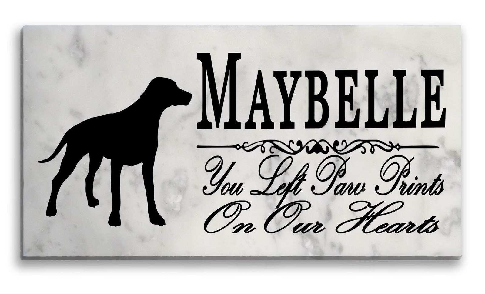 Dalmatian Memorial Stone Personalized Dog Garden Rock Grave Marker Outdoor or In