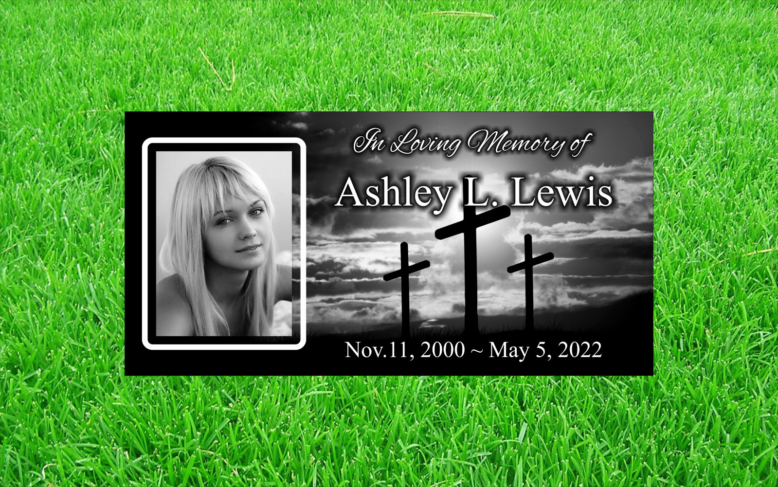 Personalized Pet Stone Memorial Grave Marker Granite Plaque Human headstone