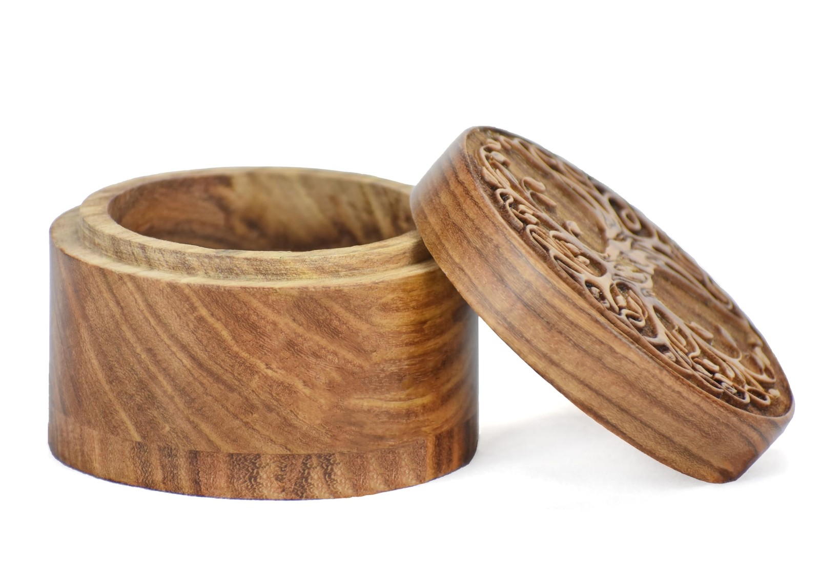 Small Wooden Urn for Human & Pet Ashes – Handcrafted Tree Small, Design