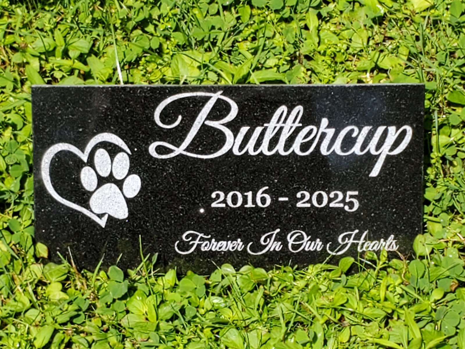 Pet Grave Marker Headstone Garden Granite Engraved Stone Plaque Dog Cat Gift t14