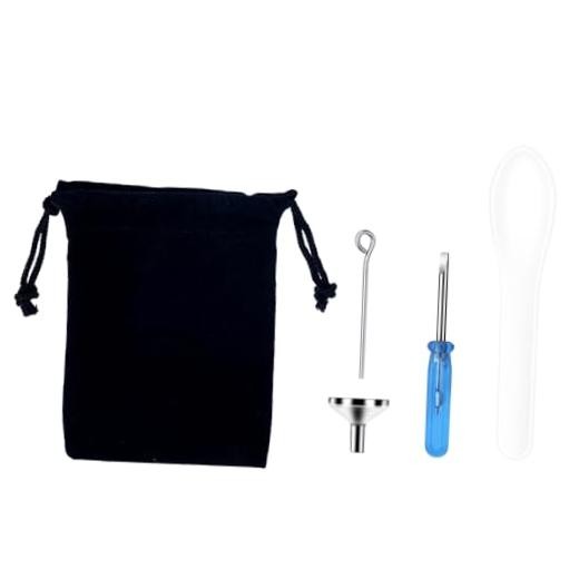 Cremation Funnel Kit, Include Spoon & Other Tools Small Metal Funnel Kit for
