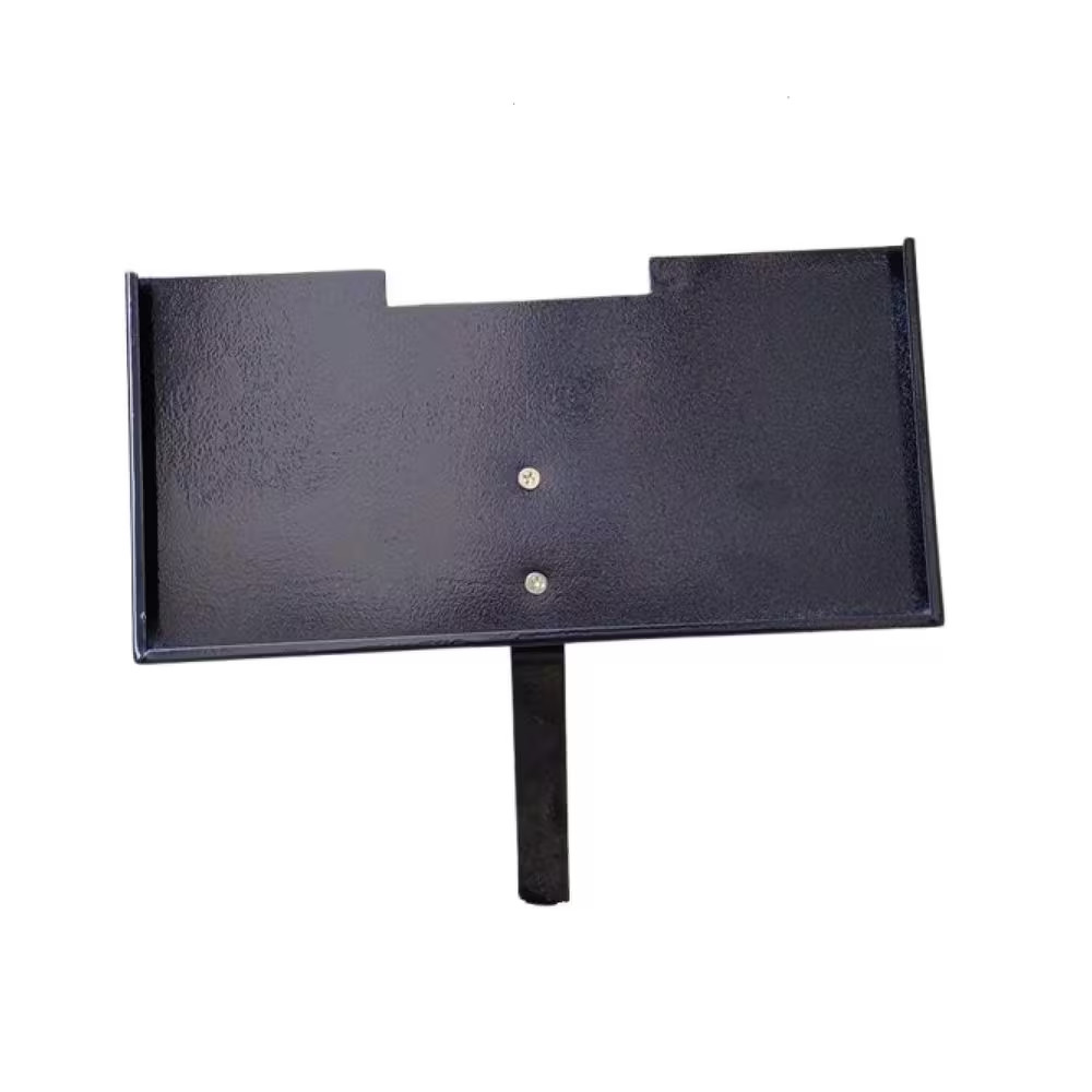 Black Finish Baking Varnish Steel Rectangular Grave Marker Stand for 6 In. X 12