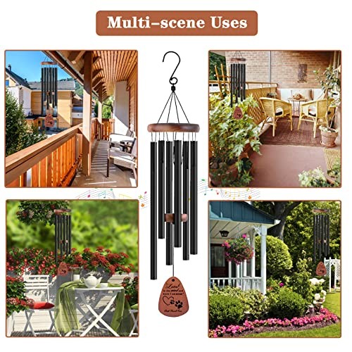 28″ Dog Memorial Wind Chimes Pet Loss Sympathy Gift Remembrance Bereavement Deco
