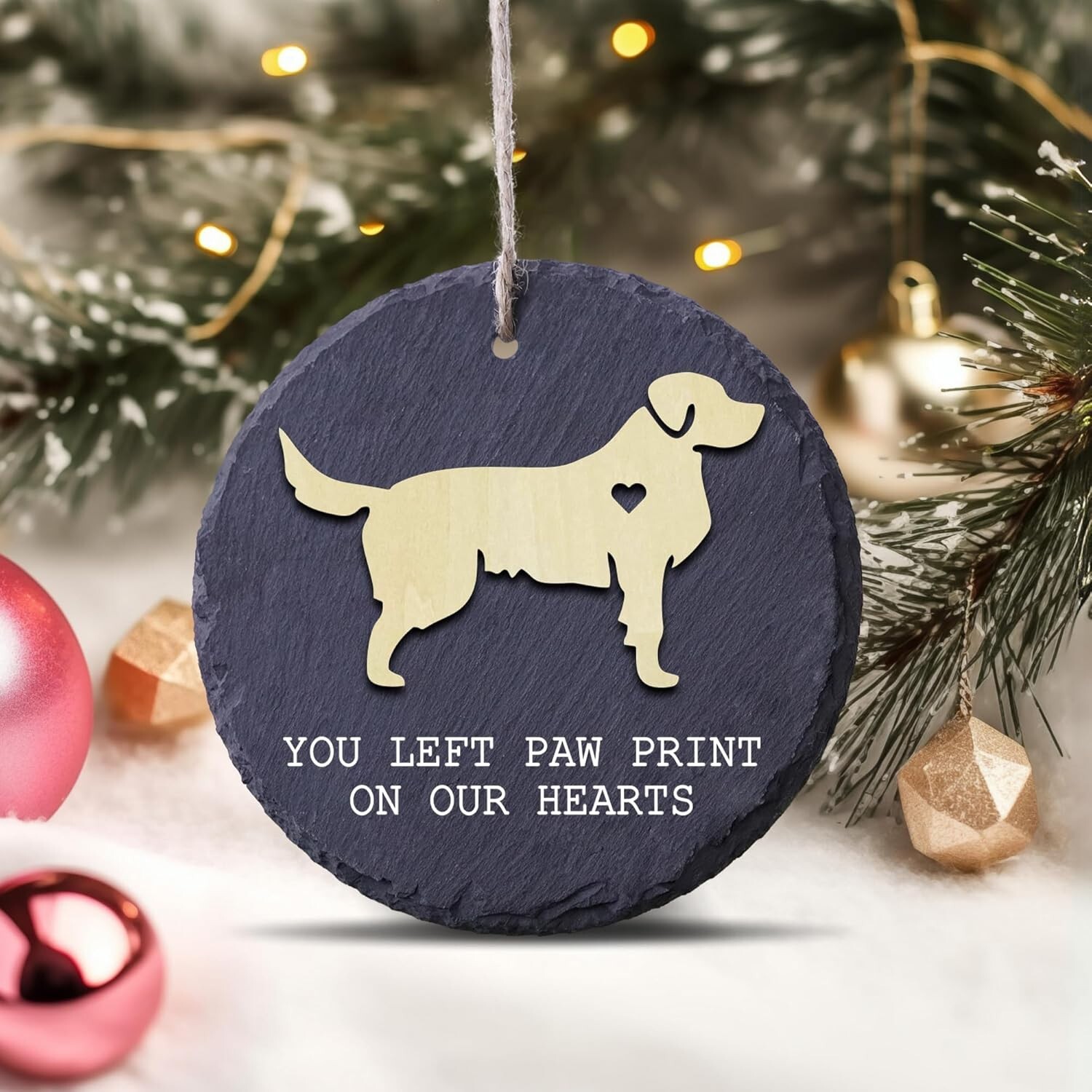 Sympathy Gift for Loss of Dog or Cat Memorial Stone Ornament Christmas Gifts Pet