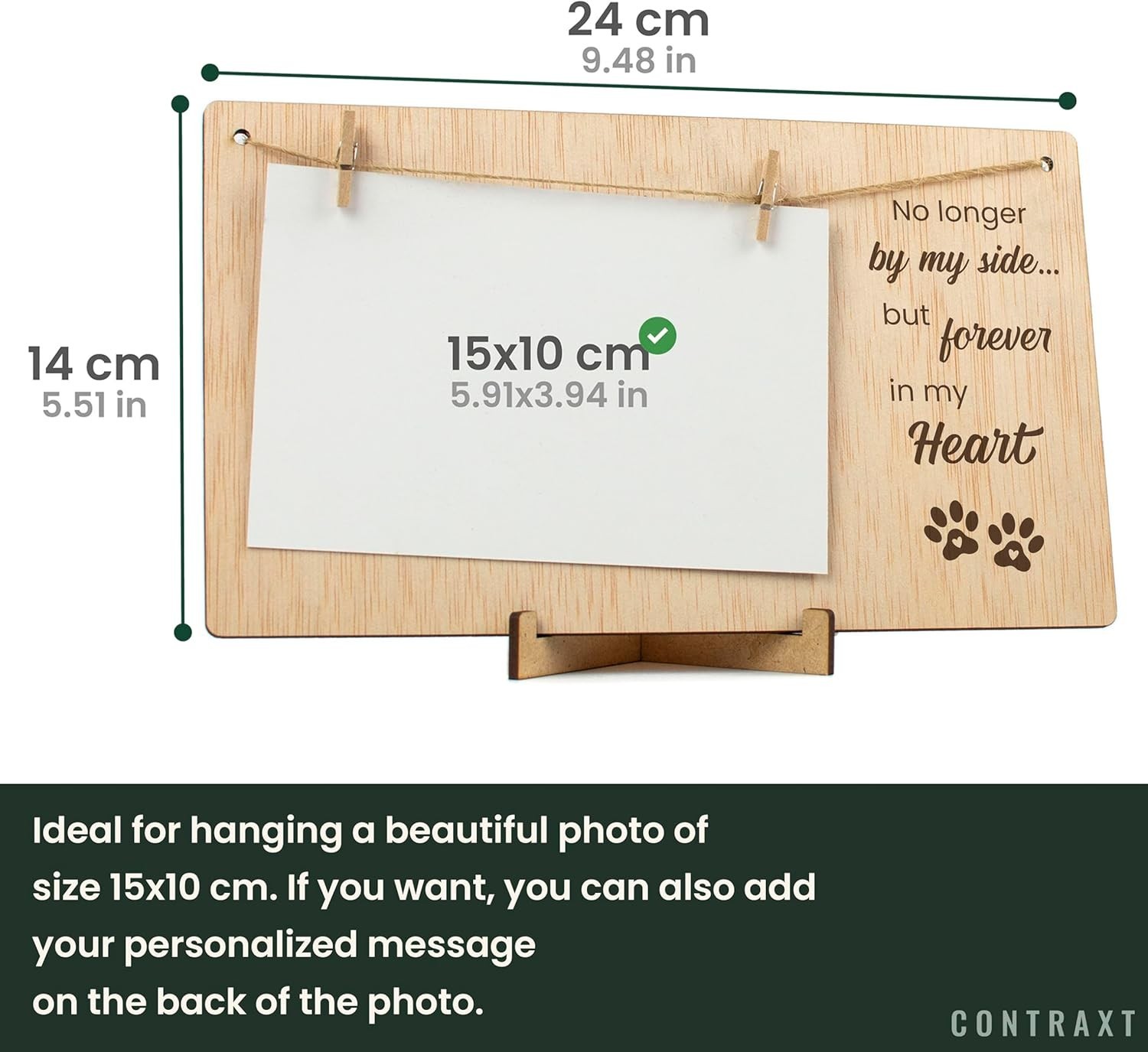 Pet Memorial Picture Frame, Sympathy Gifts for Loss of Dog or Cat, Bereavemen…