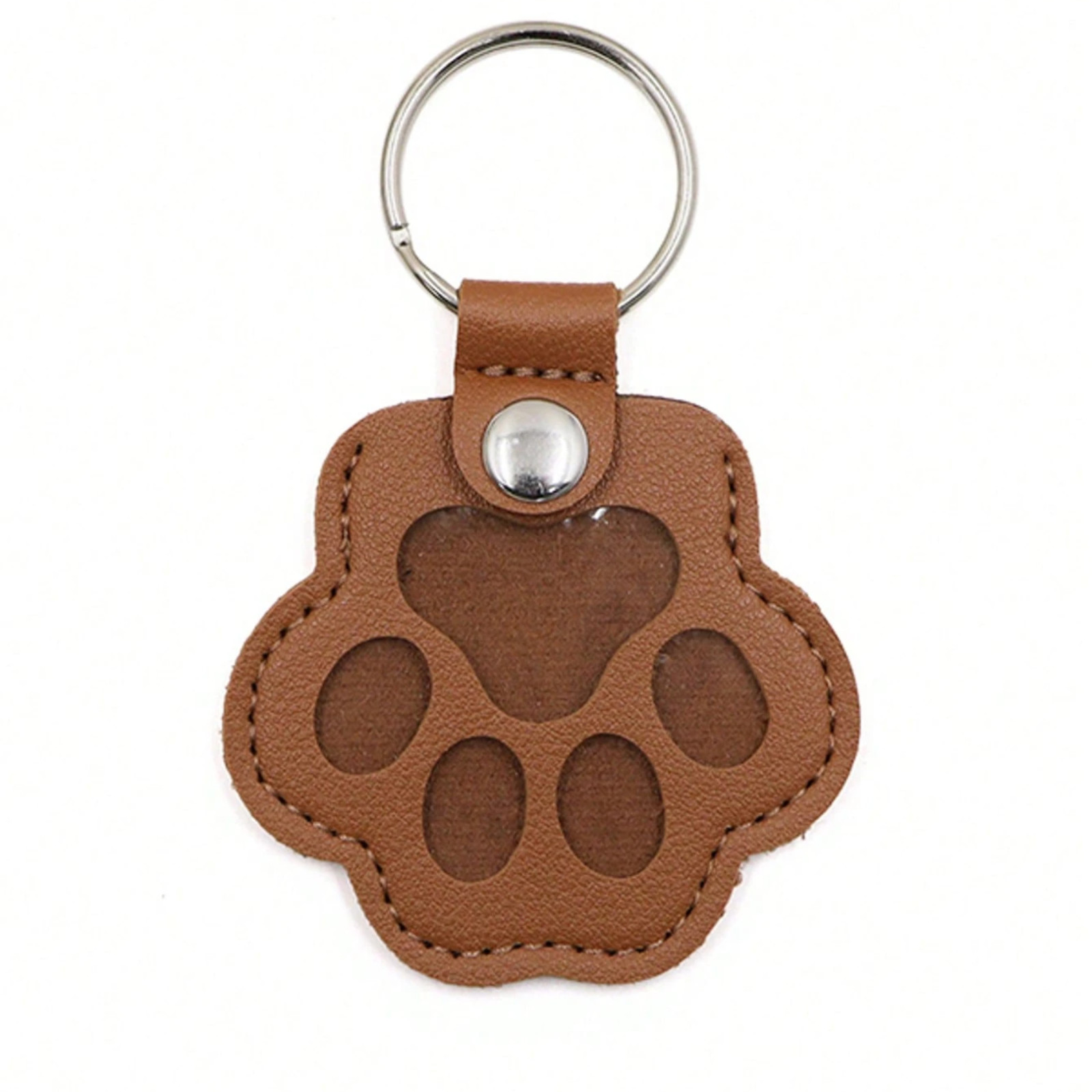 Pet Lost Hair Storage Keychain Cat & Dog Hair Memorial Bag Leather Pet Hair Bag