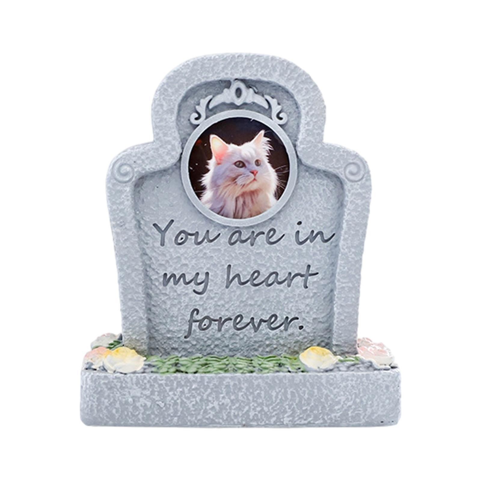 Monument for Memorial Pet Pet Tombstone Statue Loss of Pet Gift Cat Memorial