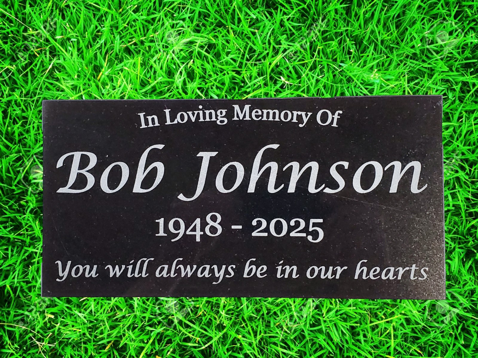 Grave Marker Headstone Garden Memorial Burial Stone Granite Custom Plaque t20