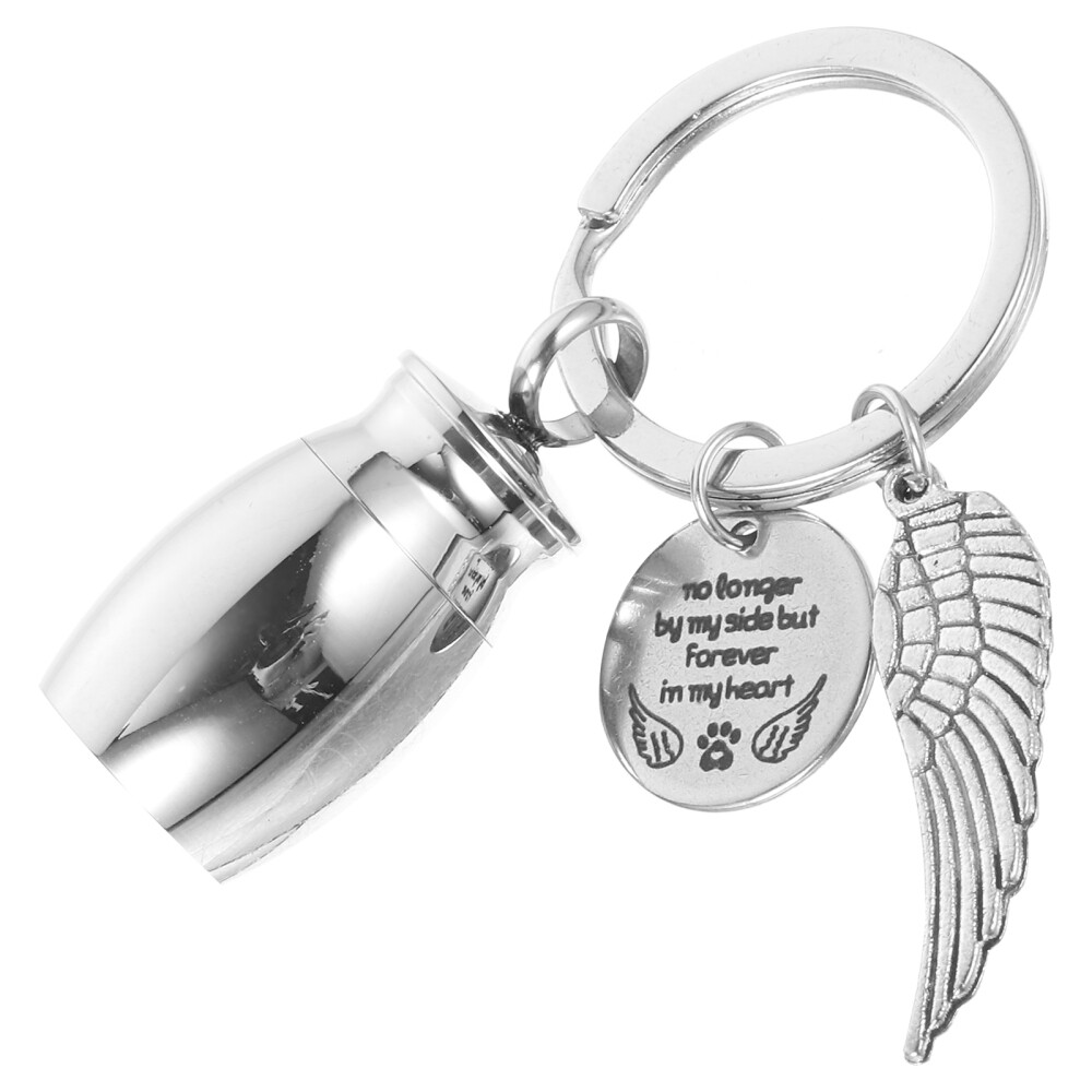 Mini Urn Memorial Keychain Small Cremation Urn Keepsake Keychain for Ashes